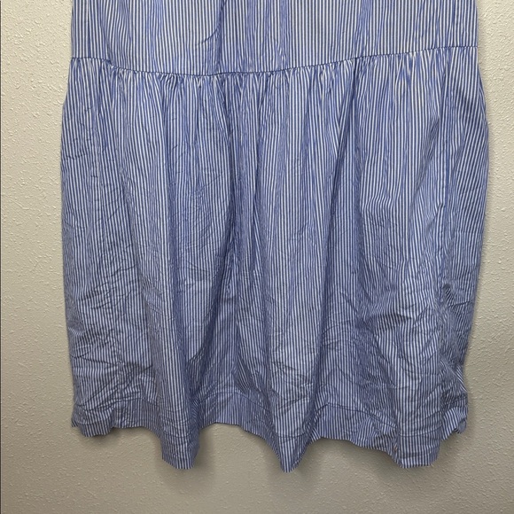 Everlane The Tiered Midi Blue & White Stripe Dress Size Small - Picture 6 of 8